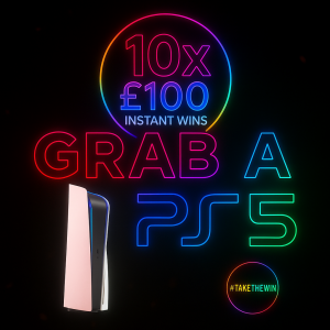 PS5 Giveaway + 10x £100 Instant Wins!